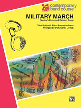 MILITARY MARCH TUBA SOLO P.O.P. cover